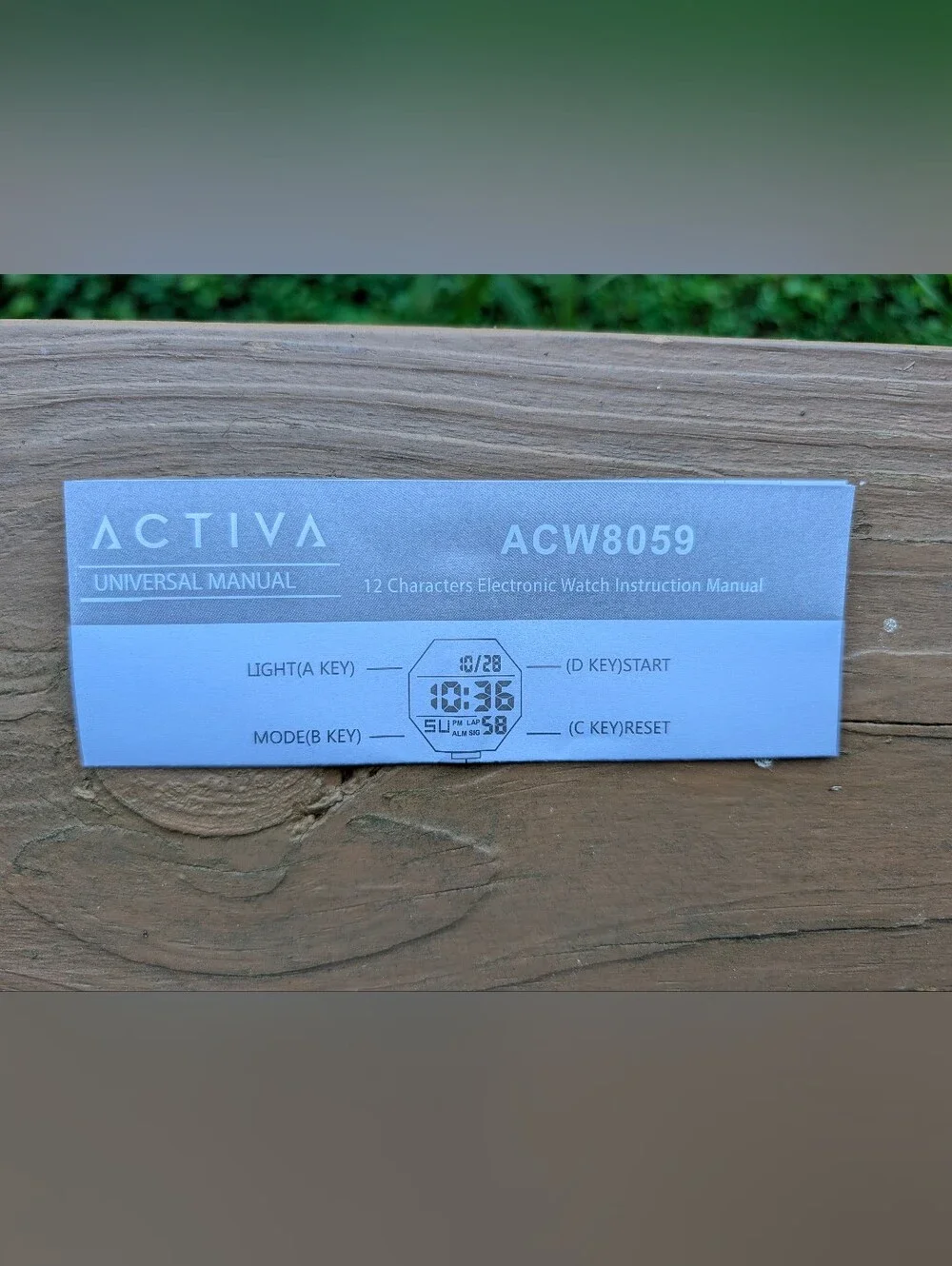 ACTIVA Digital Sport Watch - White, Blue, Red